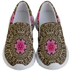 Earth Can Be A Beautiful Flower In The Universe Kids Lightweight Slip Ons by pepitasart