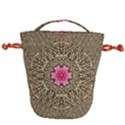 Earth Can Be A Beautiful Flower In The Universe Drawstring Bucket Bag View1