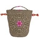 Earth Can Be A Beautiful Flower In The Universe Drawstring Bucket Bag View2