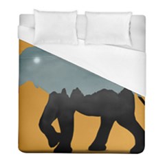 Illustrations Sketch Elephant Wallpaper Duvet Cover (full/ Double Size)