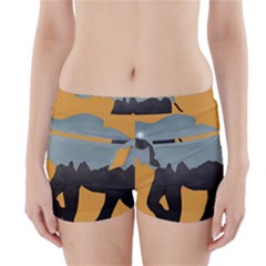 Illustrations Sketch Elephant Wallpaper Boyleg Bikini Wrap Bottoms by HermanTelo