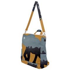 Illustrations Sketch Elephant Wallpaper Crossbody Backpack by HermanTelo