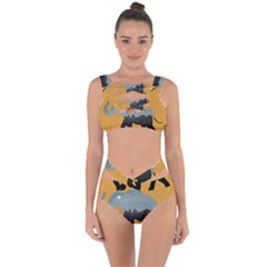 Illustrations Sketch Elephant Wallpaper Bandaged Up Bikini Set  by HermanTelo