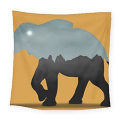 Illustrations Sketch Elephant Wallpaper Square Tapestry (large)