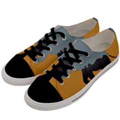 Illustrations Sketch Elephant Wallpaper Men s Low Top Canvas Sneakers by HermanTelo