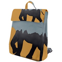 Illustrations Sketch Elephant Wallpaper Flap Top Backpack