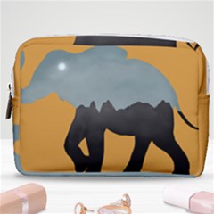 Illustrations Sketch Elephant Wallpaper Make Up Pouch (medium) by HermanTelo