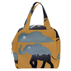 Illustrations Sketch Elephant Wallpaper Boxy Hand Bag by HermanTelo