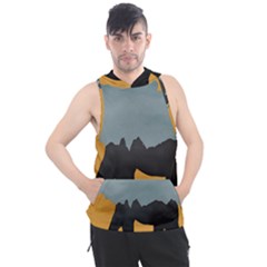 Illustrations Sketch Elephant Wallpaper Men s Sleeveless Hoodie by HermanTelo