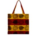 Autumn Leaves Colorful Nature Zipper Grocery Tote Bag View1