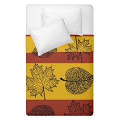 Autumn Leaves Colorful Nature Duvet Cover Double Side (single Size) by Mariart