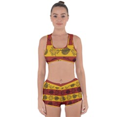 Autumn Leaves Colorful Nature Racerback Boyleg Bikini Set by Mariart