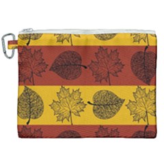 Autumn Leaves Colorful Nature Canvas Cosmetic Bag (xxl)