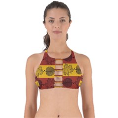 Autumn Leaves Colorful Nature Perfectly Cut Out Bikini Top by Mariart