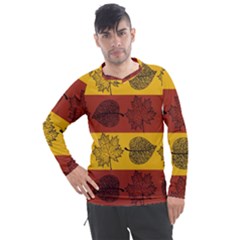 Autumn Leaves Colorful Nature Men s Pique Long Sleeve Tee