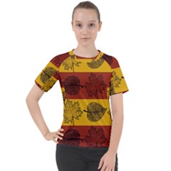 Autumn Leaves Colorful Nature Women s Sport Raglan Tee