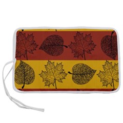 Autumn Leaves Colorful Nature Pen Storage Case (l)