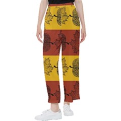 Autumn Leaves Colorful Nature Women s Pants 