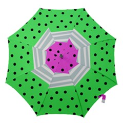 Dots And Lines, Mixed Shapes Pattern, Colorful Abstract Design Hook Handle Umbrellas (small) by Casemiro