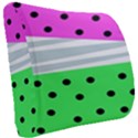 Dots and lines, mixed shapes pattern, colorful abstract design Seat Cushion View2