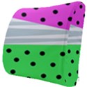 Dots and lines, mixed shapes pattern, colorful abstract design Seat Cushion View3