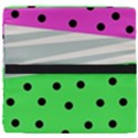 Dots and lines, mixed shapes pattern, colorful abstract design Seat Cushion View4