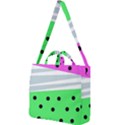 Dots and lines, mixed shapes pattern, colorful abstract design Square Shoulder Tote Bag View1