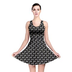 Daisy Black Reversible Skater Dress