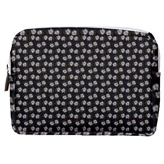 Daisy Black Make Up Pouch (medium) by snowwhitegirl