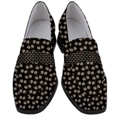 Daisy Black Women s Chunky Heel Loafers by snowwhitegirl