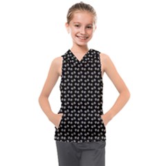 Daisy Black Kids  Sleeveless Hoodie