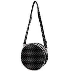 Daisy Black Crossbody Circle Bag