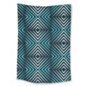 Blue Motif Design Large Tapestry View1