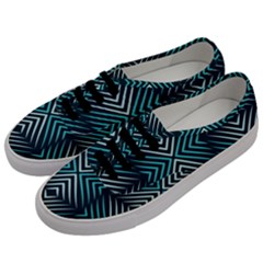 Blue Motif Design Men s Classic Low Top Sneakers by tmsartbazaar