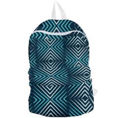 Blue Motif Design Foldable Lightweight Backpack by tmsartbazaar