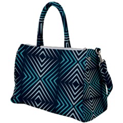 Blue Motif Design Duffel Travel Bag by tmsartbazaar