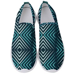 Blue Motif Design Men s Slip On Sneakers by tmsartbazaar