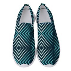 Blue Motif Design Women s Slip On Sneakers by tmsartbazaar