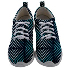 Blue Motif Design Mens Athletic Shoes by tmsartbazaar