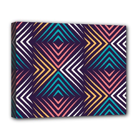 Vintage Motif Design Deluxe Canvas 20  X 16  (stretched) by tmsartbazaar