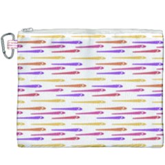 Cartoon Style Snake Drawing Motif Pattern Print Canvas Cosmetic Bag (xxxl)