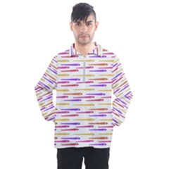 Cartoon Style Snake Drawing Motif Pattern Print Men s Half Zip Pullover by dflcprintsclothing