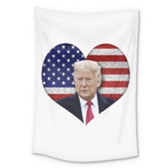 Trump President Sticker Design Large Tapestry by dflcprintsclothing