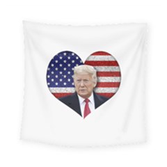 Trump President Sticker Design Square Tapestry (small) by dflcprintsclothing