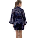 Glowing Coral Pattern Long Sleeve Satin Kimono View2