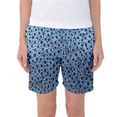 Blue Spotty Pattern Women s Basketball Shorts by LoolyElzayat