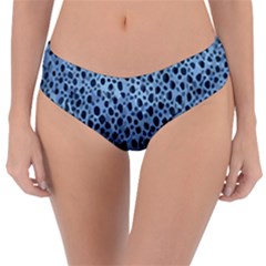 Blue Spotty Pattern Reversible Classic Bikini Bottoms by LoolyElzayat