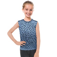 Blue Spotty Pattern Kids  Mesh Tank Top by LoolyElzayat