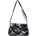 Army winter camo, camouflage pattern, grey, black Multipack Bag View3