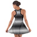 Geometrical blocks, rhombus black and white pattern Cotton Racerback Dress View2